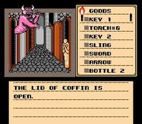 une photo d'Ã©cran de Shadowgate sur Nintendo Nes